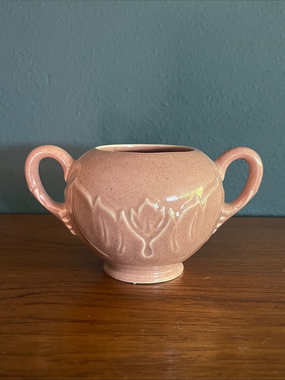 Steubenville Woodfield Coral Sugar Bowl